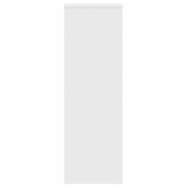 vidaXL Plöntustandur Hvítur 33x33x100 cm Samsettur Viður