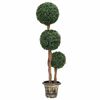 vidaXL Gervilimrunni me&eth; Potti K&uacute;lulaga Gr&aelig;nn 119 cm