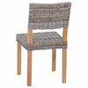 vidaXL Bor&eth;st&oacute;ll 2 pcs Kubu gr&aacute;tt 46 x 55 x 84 cm Kubu rattan