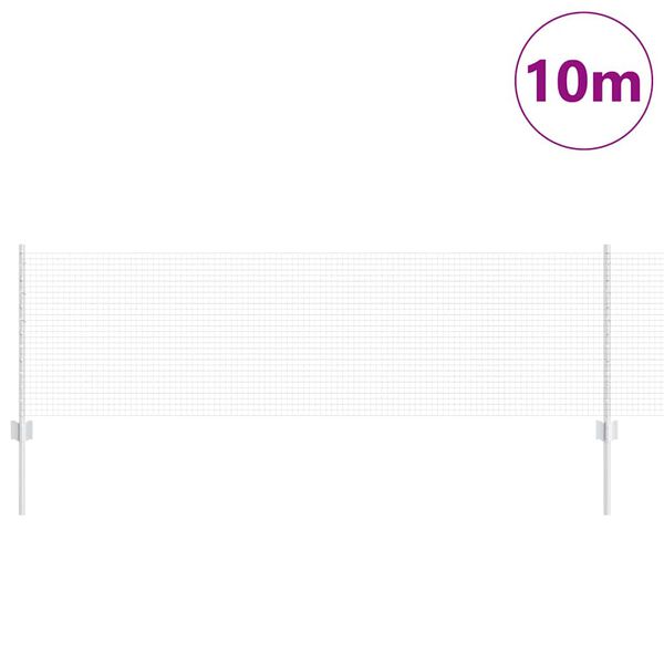 vidaXL Gir&eth;ing me&eth; p&oacute;st Silfur 0,6 x 10 m St&aacute;l