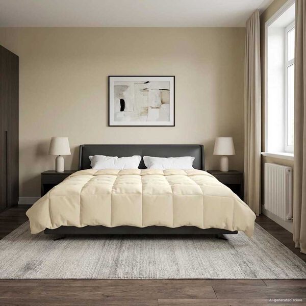 vidaXL Sumars&aelig;ng S&iacute;&eth;la&eth; Rj&oacute;malitur 240 x 260 cm M&iacute;kr&oacute;f&iacute;ber