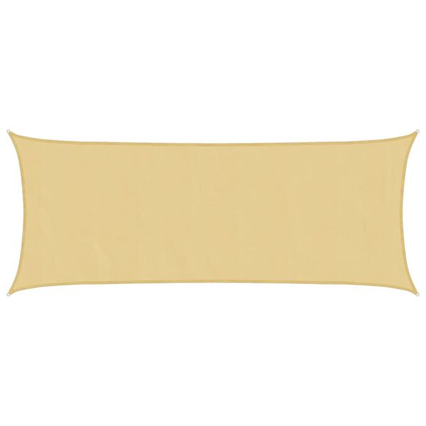 vidaXL S&oacute;lskyggnisegl Sandhv&iacute;tt 4,5x2 m 100% P&oacute;l&yacute;ester Oxford