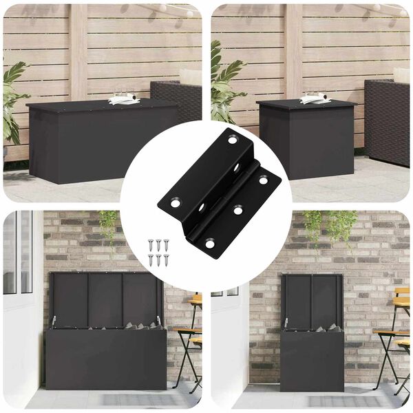 vidaXL L&aelig;sing 537 pcs Svartur 38 x 17 x 60 mm J&aacute;rn