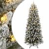 vidaXL Gervij&oacute;latr&eacute; 300 LED Lj&oacute;s og Snj&oacute;flygsum 180 cm