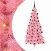 vidaXL J&oacute;latr&eacute; me&eth; 300 LED me&eth; standi Bleikur 210 cm PVC