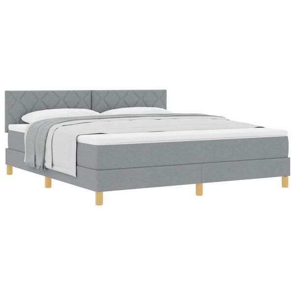 vidaXL Kassi vorinn r&uacute;m me&eth; d&yacute;nu Lj&oacute;sgr&aacute;r 180 x 200 cm d&uacute;kur