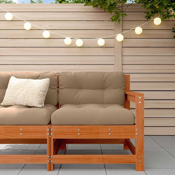 vidaXL Gar&eth;horn s&oacute;fi Mass&iacute;ft furuvi&eth; VaxBr&uacute;nn