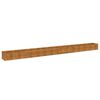 vidaXL upph&aelig;kka&eth; gar&eth;be&eth; 580x50x36 cm &uacute;r corten st&aacute;li