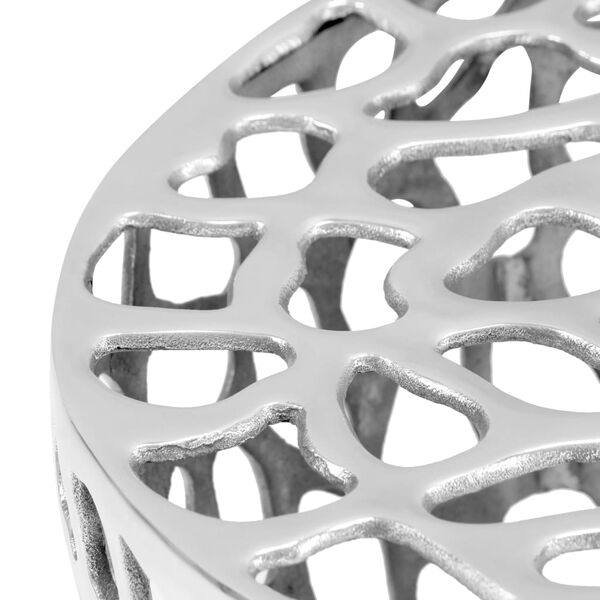 vidaXL Sófaborð Steypt Ál 70x30 Silfur