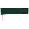 vidaXL H&ouml;f&eth;agafl me&eth; Eyrum 183x16x78/88 cm D&ouml;kkgr&aelig;n Flauel
