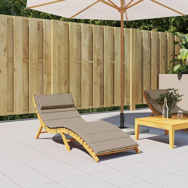 vidaXL S&oacute;lbekkjasessa Br&uacute;ngr&aacute;r 180x60x4 cm Oxfordefni