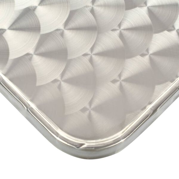 vidaXL Gar&eth;bor&eth; Silfur 80x80x70 cm &Aacute;l