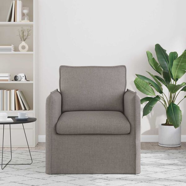 vidaXL S&oacute;fi M&oacute;gr&aacute;r Heildarv&iacute;ddir: 75 x 82 x 85 cm (B x D x H) Flauel