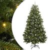 vidaXL Gervi j&oacute;latr&eacute; me&eth; 300 LED Gr&aelig;nn 270 cm PVC og m&aacute;lmur