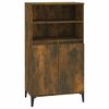 vidaXL H&aacute;r Sk&aacute;pur Reykt&oacute;na Eikarlitur 60x36x110 cm Samsettur Vi&eth;ur