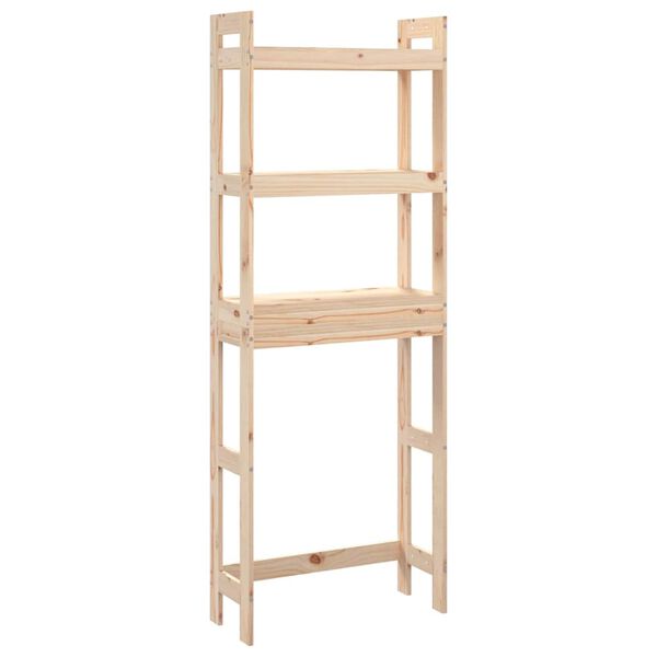 vidaXL Rekki yfir Salerni 63x26x171 cm Gegnheil Fura