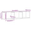 vidaXL CD Wall Shelf Handverks eik 75x18x18 cm Chipboard