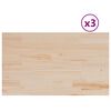 vidaXL Bor&eth;plata 3 stk. 80x47x1,7 cm R&eacute;tthyrnd Gegnheil Fura