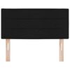vidaXL LED h&ouml;fu&eth; me&eth; LED r&aelig;mum me&eth; h&ouml;fu&eth;gafl Svart 80 cm d&uacute;kur