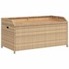 vidaXL Geymslubekkur 100x50x52 cm Drapplitu&eth; Blanda P&oacute;l&yacute;rattan/ Akas&iacute;a