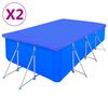 vidaXL Sundlaugaryfirbrei&eth;slur 2 stk. PE R&eacute;tthyrndar 90 g/m&sup2; 540x270cm