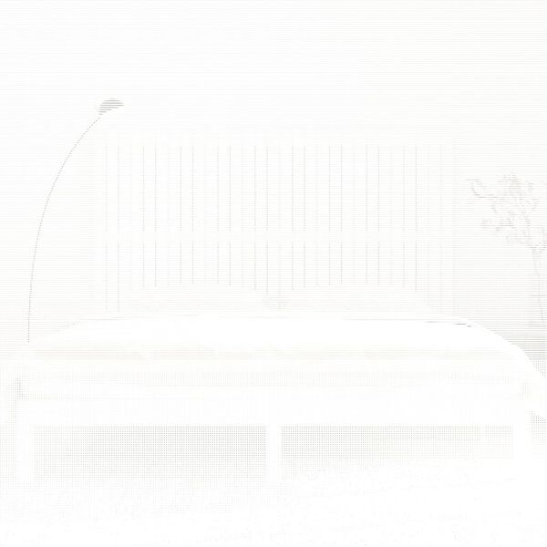 vidaXL Vegghengdur H&ouml;f&eth;agafl Hv&iacute;tur 185x3x110 cm Gegnheil Fura