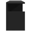 vidaXL Veggfestur Skápur Svartur 60x20x30 cm Samsettur Viður