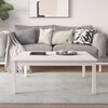 vidaXL S&oacute;fabor&eth; Hv&iacute;tt 100x100x40 cm Gegnheil Fura