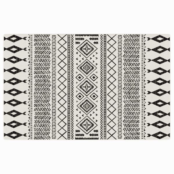 vidaXL Inni og &Uacute;timotta Stutt Flos Marglit 190x300 cm