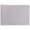 vidaXL Skj&oacute;lveggur &aacute; Svalir Gr&aacute;r 500x120 cm PVC