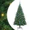 vidaXL Gervi j&oacute;latr&eacute; me&eth; 300 LED Gr&aelig;nn 180 cm PVC, st&aacute;l og plast