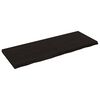 vidaXL Vegghilla D&ouml;kkbr&uacute;n 160x60x(2-6) cm Me&eth;h&ouml;ndlu&eth; Gegnheil Eik