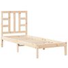 vidaXL R&uacute;mgrind Gegnheill Vi&eth;ur 75x190 cm L&iacute;til Einbrei&eth;