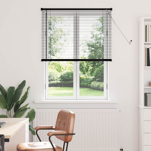 vidaXL Venes&iacute;skur blindur Svart 150 x 80 cm PVC