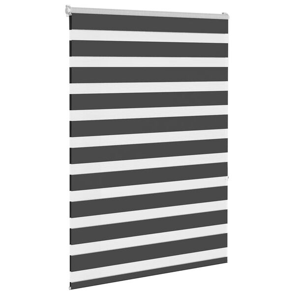 vidaXL Zebra Gard&iacute;na Sv&ouml;rt 100x150 cm Efni Breidd 95,9cm P&oacute;l&yacute;ester