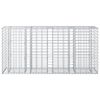 vidaXL Gabion h&aelig;kka&eth; r&uacute;m Silfur 170 x 50 x 80 cm Galvaniserad st&aacute;l