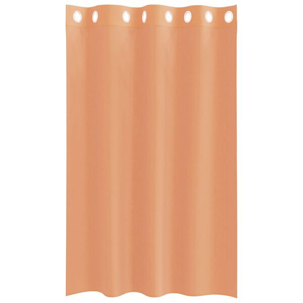 vidaXL Voile Gluggatjöld með Grommets 2 stk Terracotta
