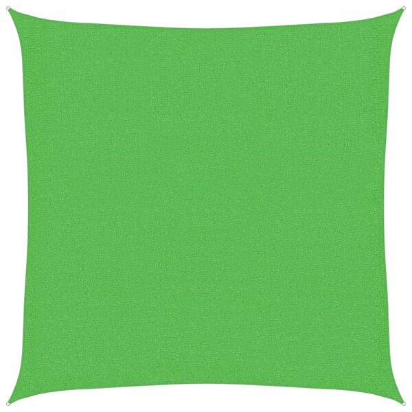 vidaXL Skyggnidúkur 160 g/m² Ljósgrænn 3x3 m HDPE