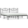 vidaXL M&aacute;lmr&uacute;mgrind me&eth; H&ouml;fu&eth;gafli Sv&ouml;rt 193x203 cm