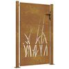 vidaXL Gar&eth;hli&eth; 100x150 cm &uacute;r corten st&aacute;li, grash&ouml;nnun