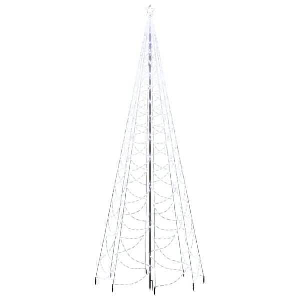 vidaXL J&oacute;latr&eacute; me&eth; M&aacute;lmst&oacute;lpa 1400 LED Kalt-hv&iacute;tt 5 m