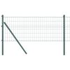 vidaXL Gir&eth;ing me&eth; p&oacute;st Gr&aelig;nn 0,8 x 10 m St&aacute;l og PVC