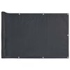 vidaXL Skj&oacute;lveggur &aacute; Svalir Reykgr&aacute;r 300x90 cm PVC
