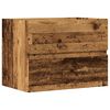 vidaXL Ba&eth;herbergissk&aacute;pur Vi&eth;arlitur 60x38,5x45 cm Samsettur Vi&eth;ur