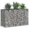 vidaXL Gabion h&aelig;kka&eth; r&uacute;m Silfur 130 x 50 x 80 cm Galvaniserad st&aacute;l