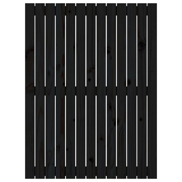 vidaXL H&ouml;f&eth;agafl Svartur 82,5x3x110 cm Gegnheil Fura