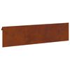 vidaXL Sniglafence 16 pcs Rusty 100 x 3,5 x 25 cm Ve&eth;ra&eth; st&aacute;l