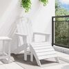 vidaXL Adirondack st&oacute;ll Hv&iacute;tt 82 x 74 x 92 cm HDPE