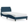 vidaXL R&uacute;m me&eth; D&yacute;nu Dover Bl&aacute;r 80x200 cm Flauel