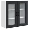 vidaXL Eldh&uacute;s sk&aacute;pur Kalmar Svartur 80 x 31 x 80 cm Samsettur vi&eth;ur